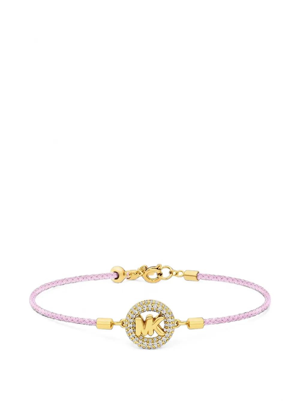 Michael Kors bracelet with cord and gold-tone logo with inlays - Oro
