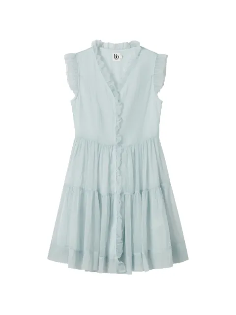 b+ab vestido corto con volantes