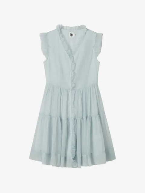b+ab vestido corto con volantes