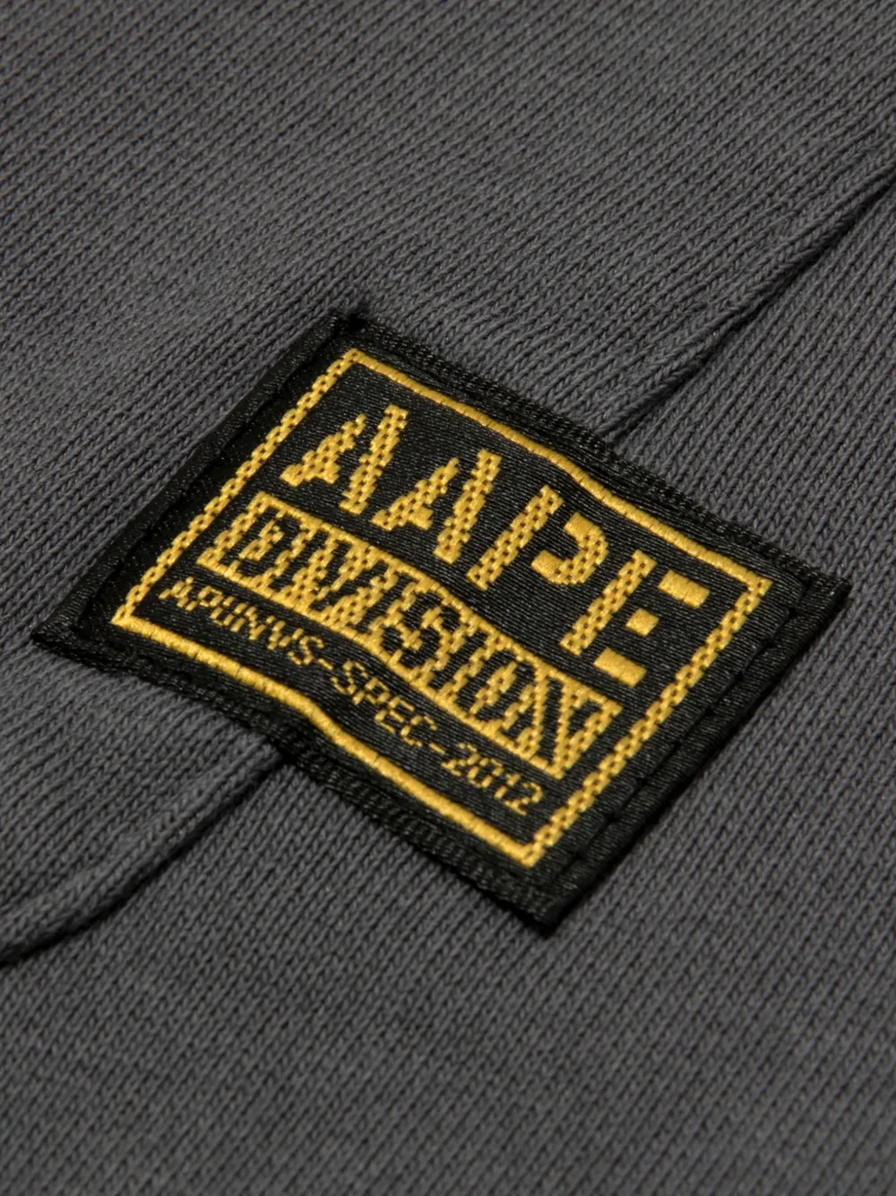 AAPE BY *A BATHING APE APEUNVS shorts met geborduurd logo Grijs