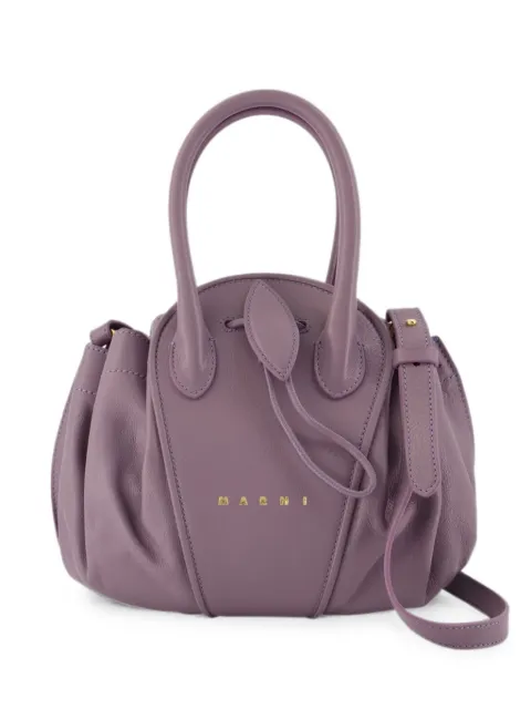 Marni Tulipea leather tote bag