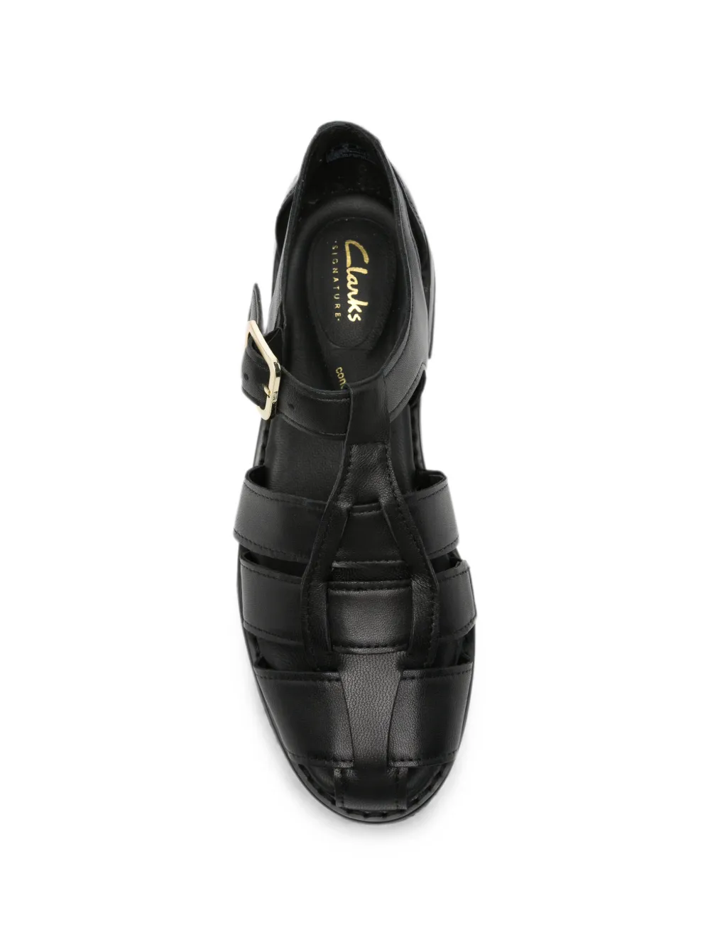 Clarks Hana Sun gekooide sandalen met gespsluiting Zwart