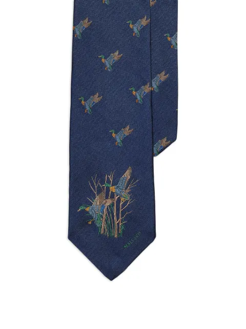Polo Ralph Lauren Graduate mallard-patterned silk tie