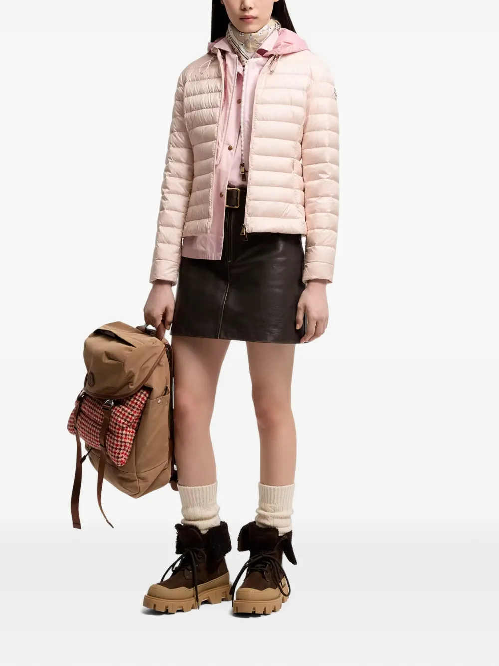 Moncler Igelhood jack met capuchon Roze