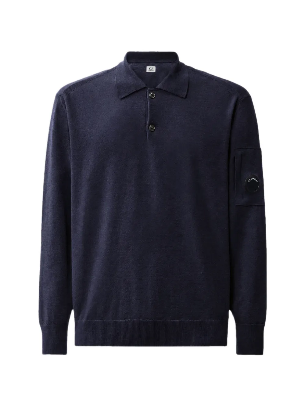 C.P. Company extrafine merino wool Lens polo sweater - Blu
