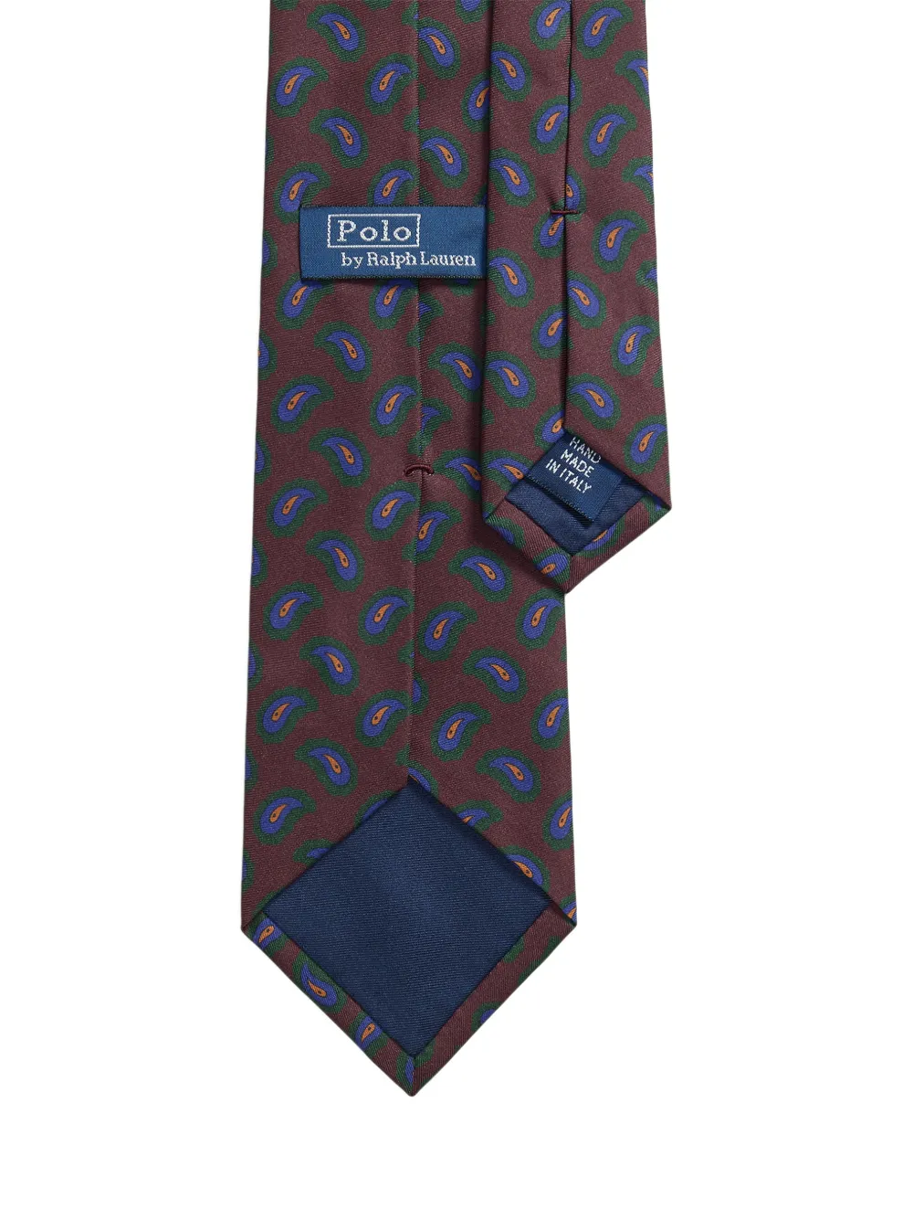 Polo Ralph Lauren pine-print silk twill tie Rood