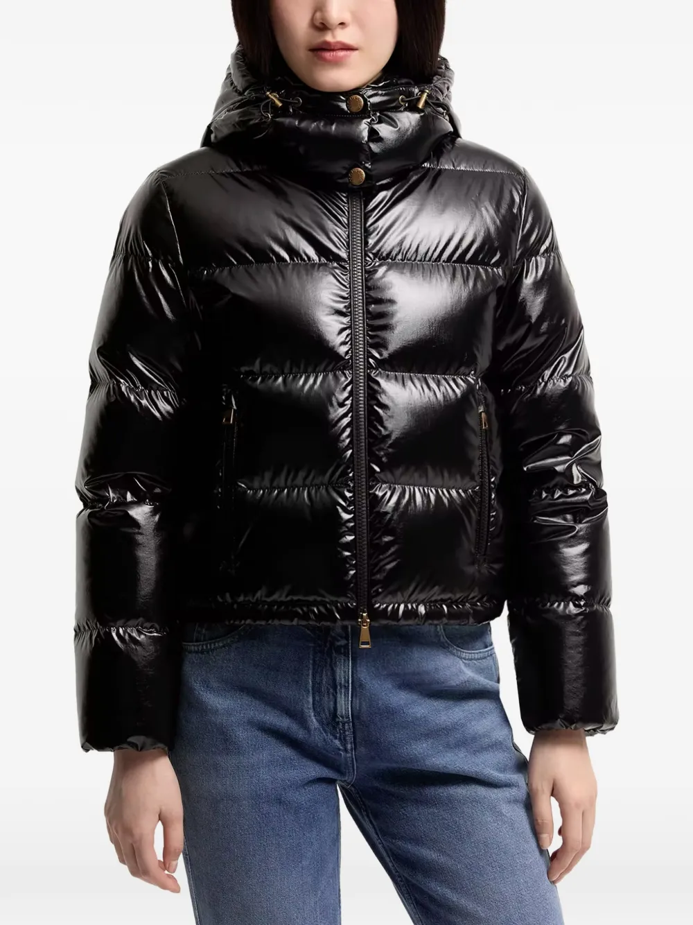  Moncler Niveole Quilted Jacket - Negro 