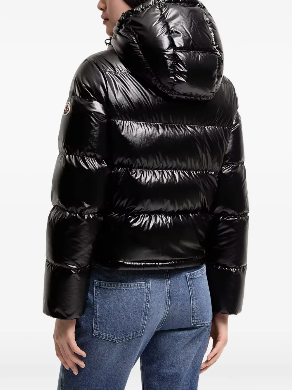 Moncler Niveole gewatteerd donsjack Zwart