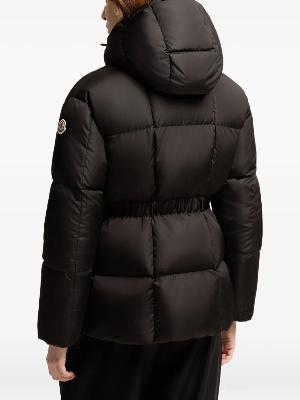Moncler Agneux donsjack met capuchon Zwart