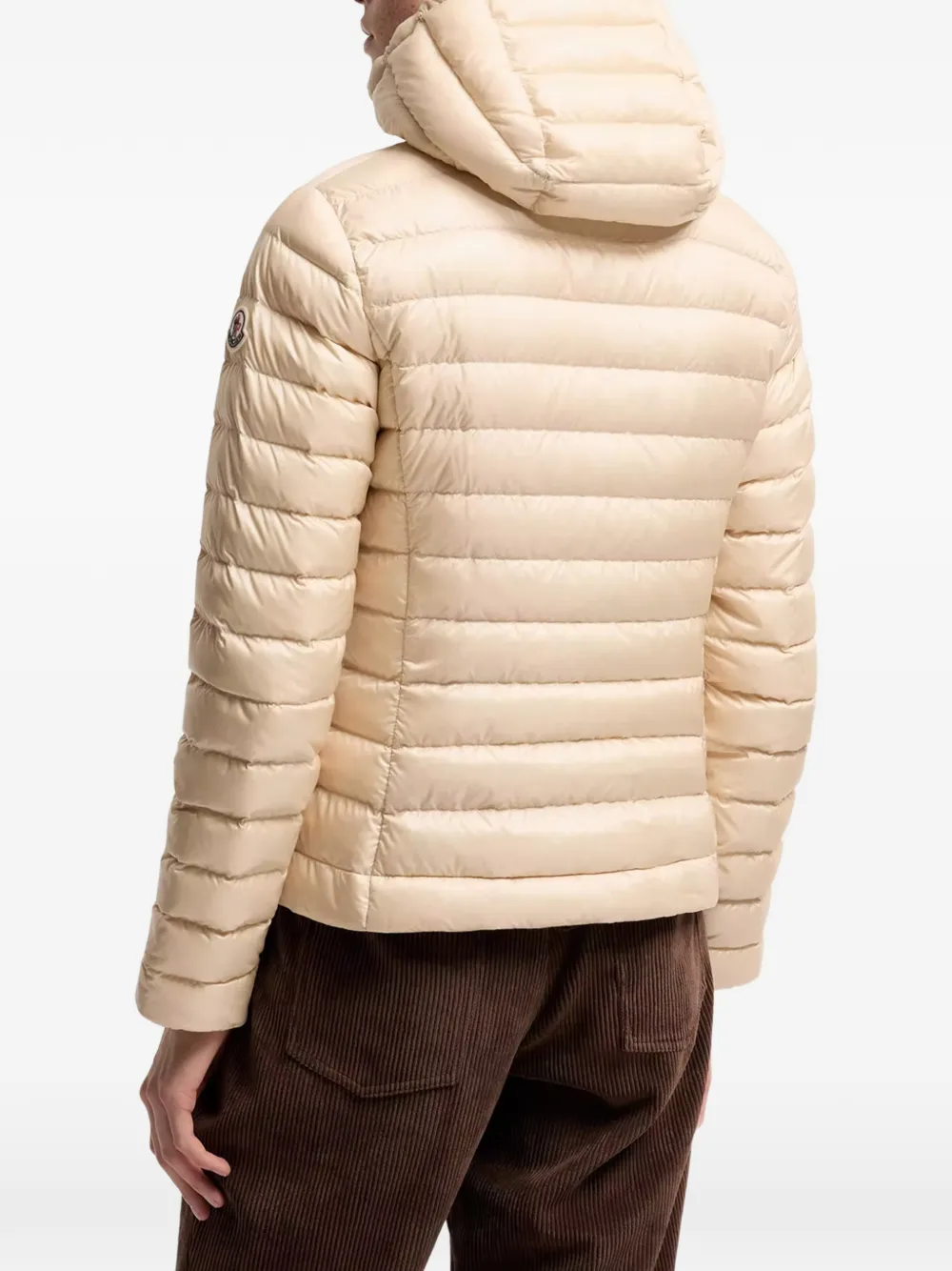 Moncler Gevoerd jack met capuchon Beige