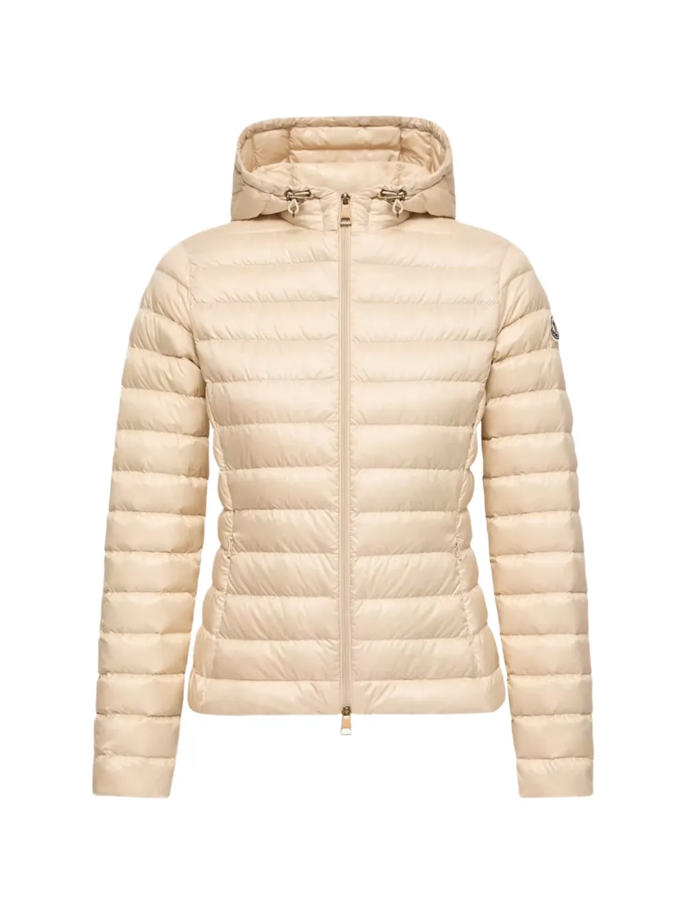 Moncler Gevoerd jack met capuchon Beige
