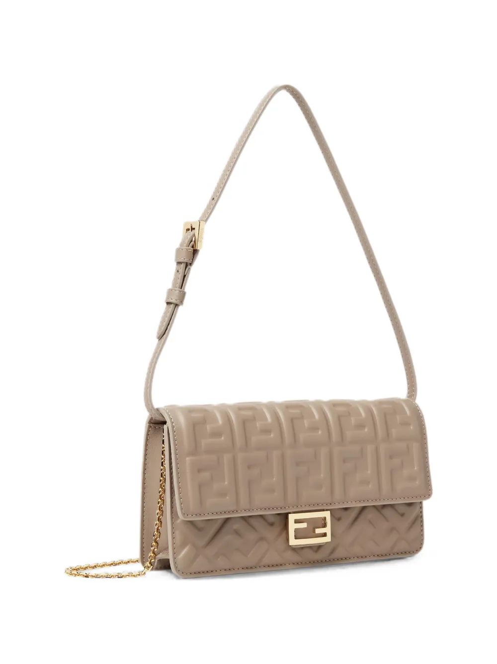 FENDI Baguette FF schoudertas Groen