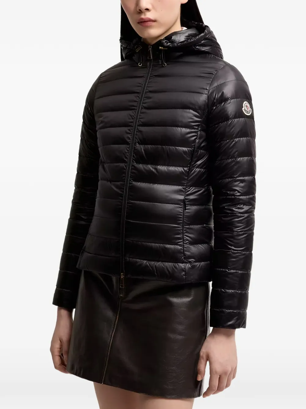 Moncler Igelhood jack met capuchon Zwart