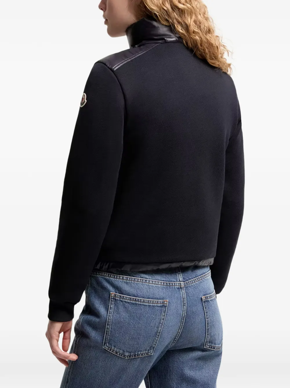 Moncler Jack met vlakken Blauw