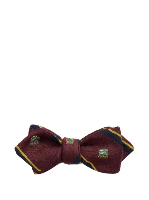 Polo Ralph Lauren corbata de moño Club de lana y seda a rayas