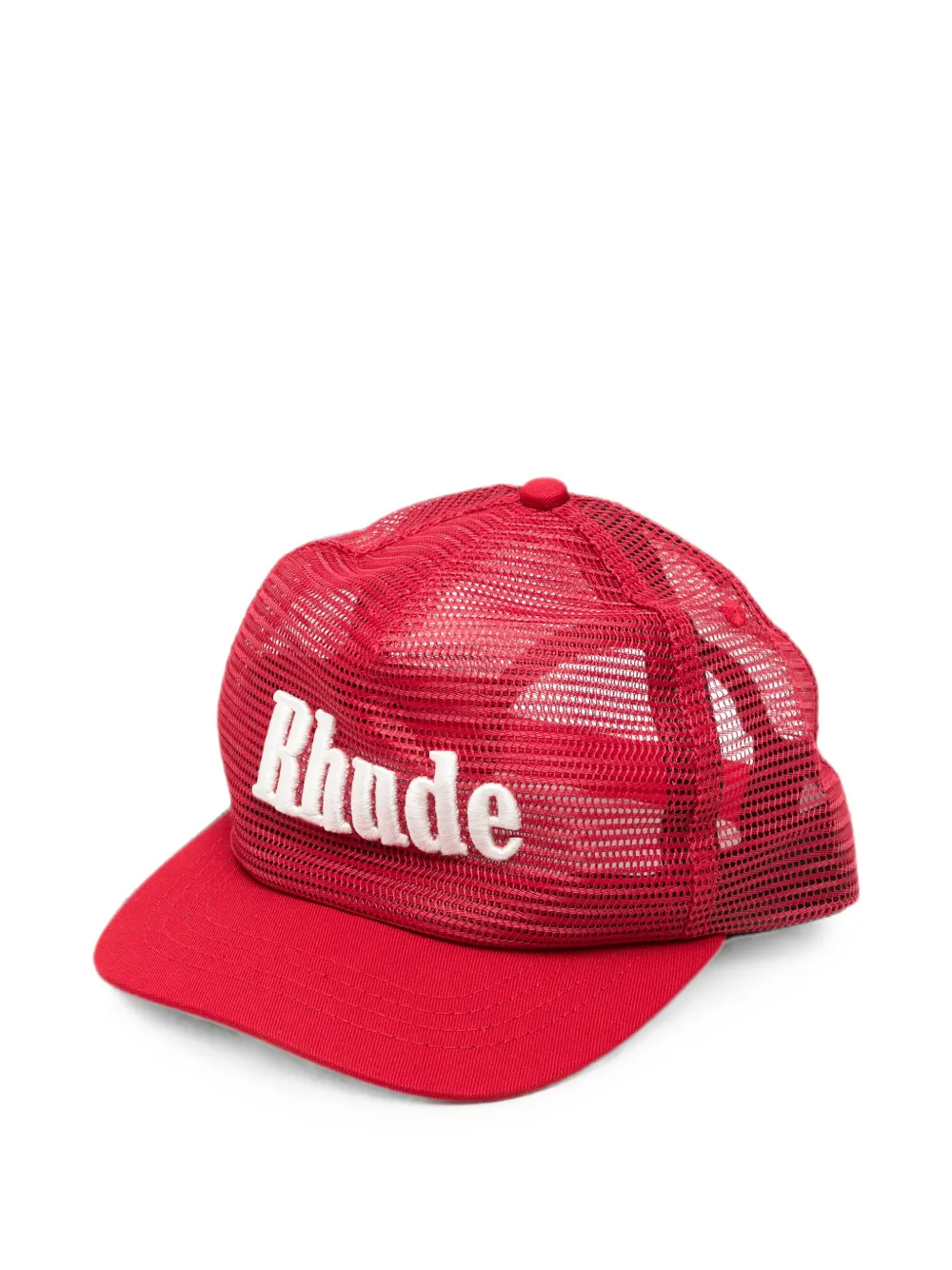 RHUDE logo-embroidered mesh cap - Rosso