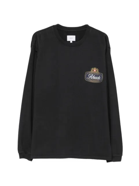 RHUDE logo-print long-sleeve T-shirt