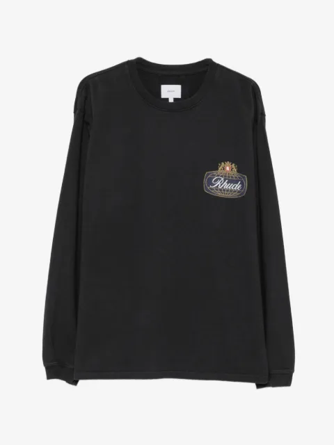 RHUDE logo-print long-sleeve T-shirt