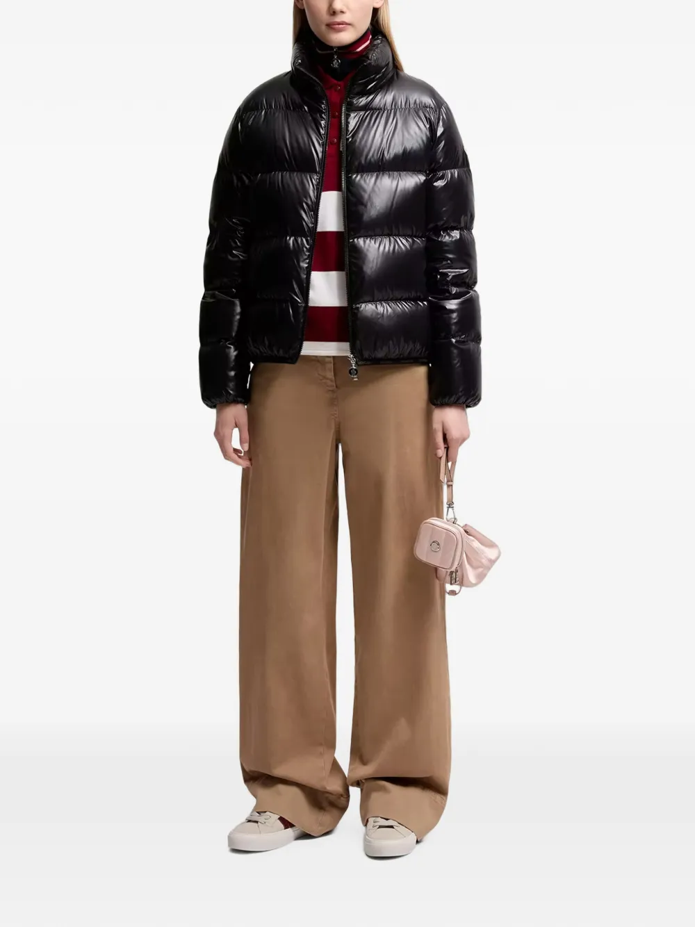  Moncler Abbadia Quilted Logo-patch Jacket - Negro 
