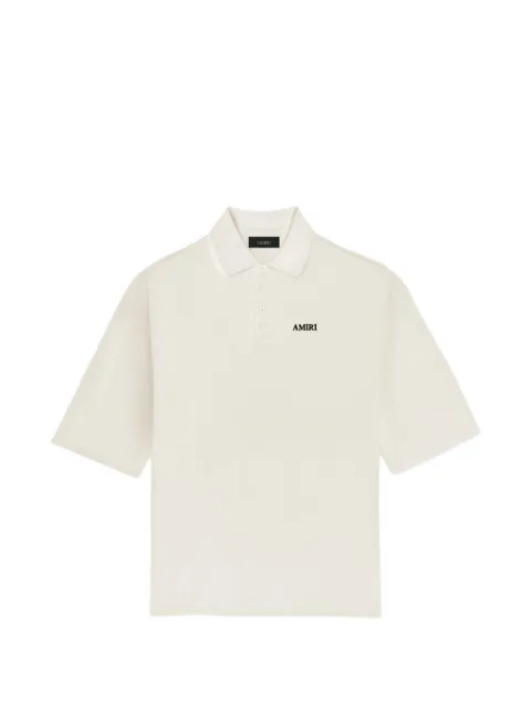 AMIRI embroidered-logo oversized polo shirt