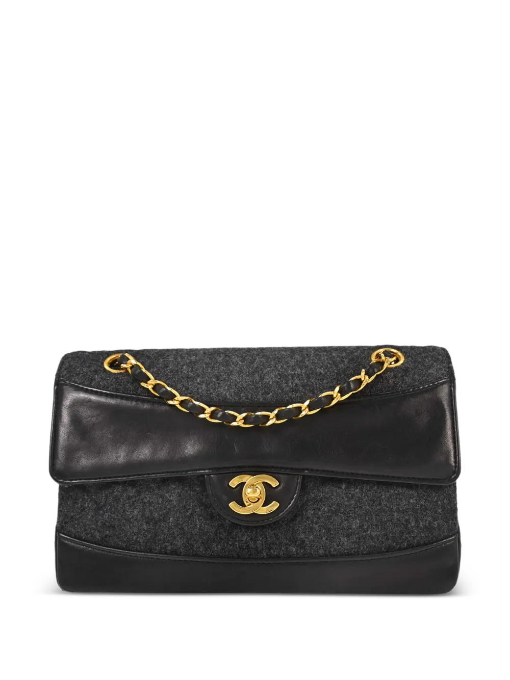 CHANEL Pre-Owned Single Flap shoulder bag - Grey