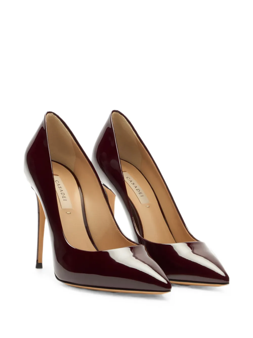 Casadei Julia patent leather pumps Rood