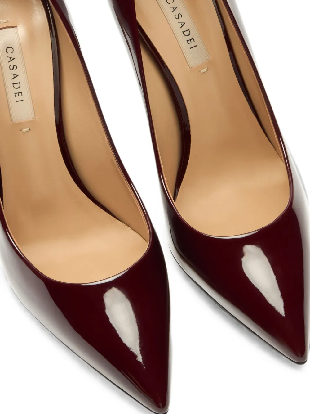 Casadei Julia patent leather pumps Rood