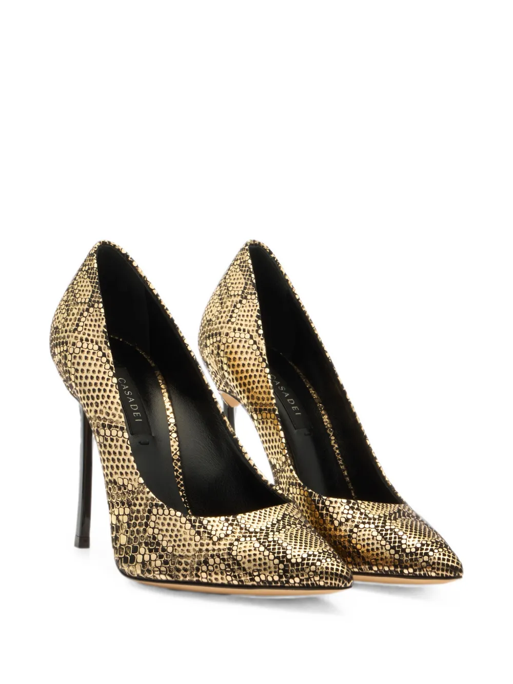 Casadei Blade Goldfinger pumps Goud