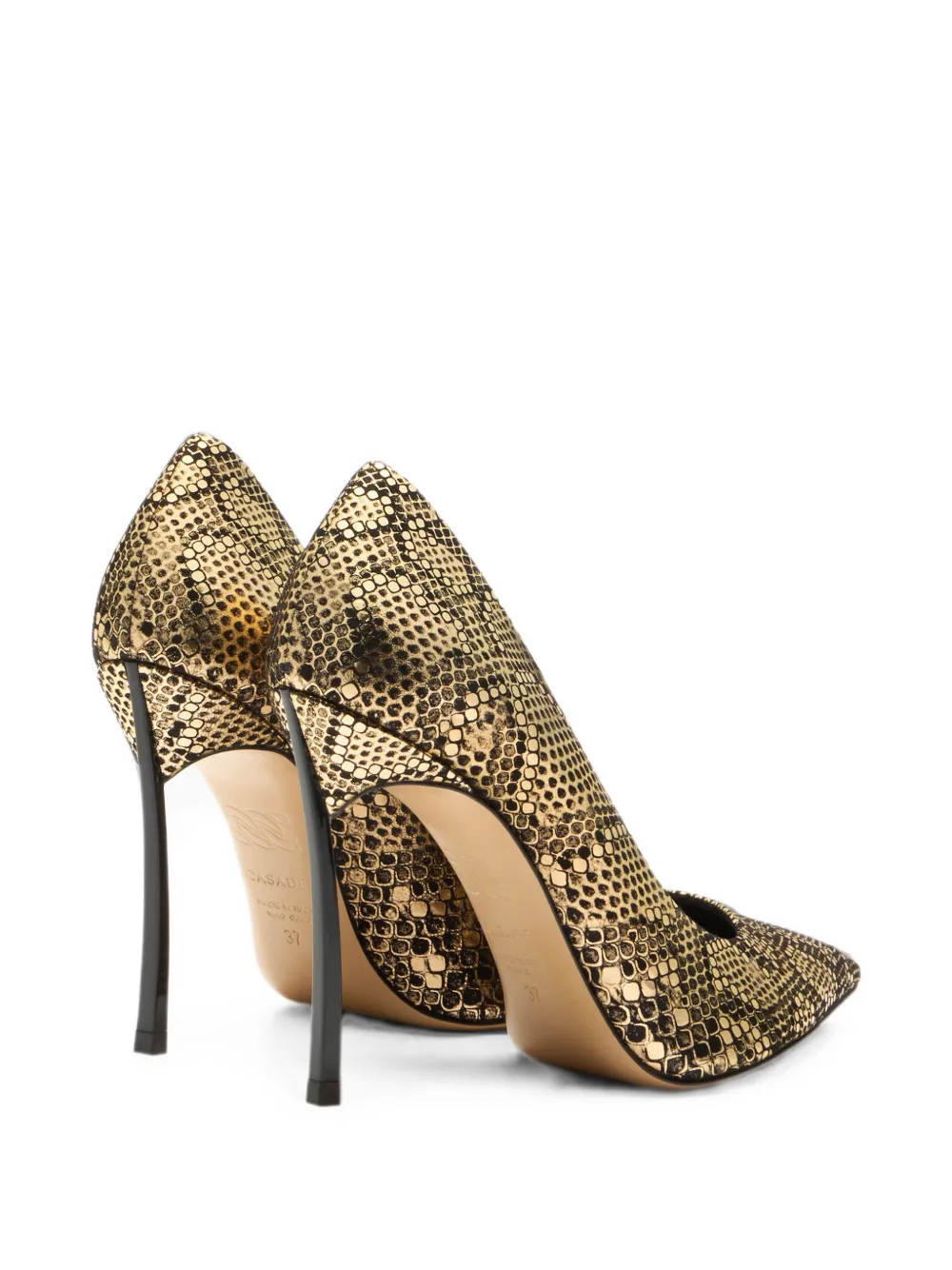 Casadei Blade Goldfinger pumps Goud