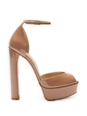 Roger Vivier Sandália Viv' Choc Com Plataforma | Dourado | FARFETCH BR