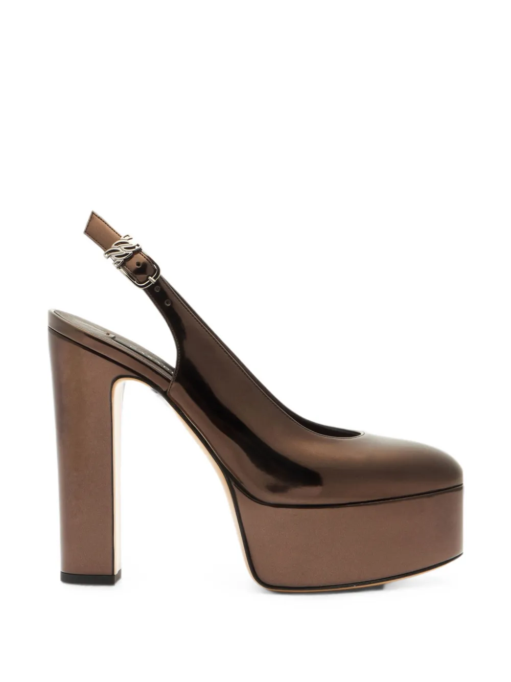 Casadei Patty Platform Interstellar slingback pumps Bruin