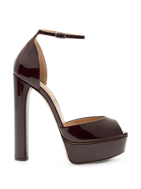 Casadei Flora patent leather sandals