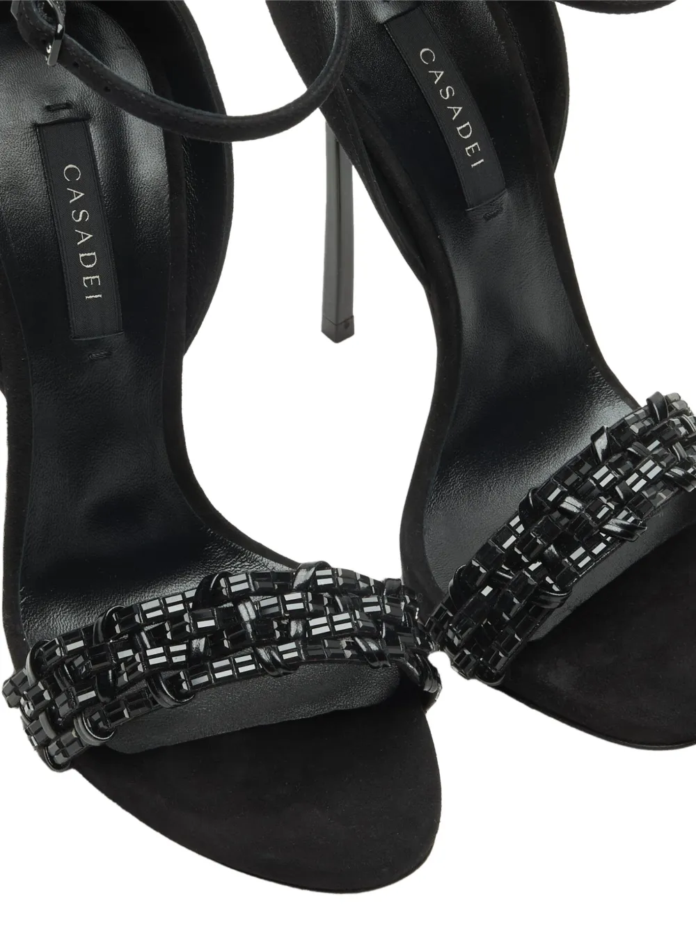 Casadei Cappa Blade Godyva sandals Zwart