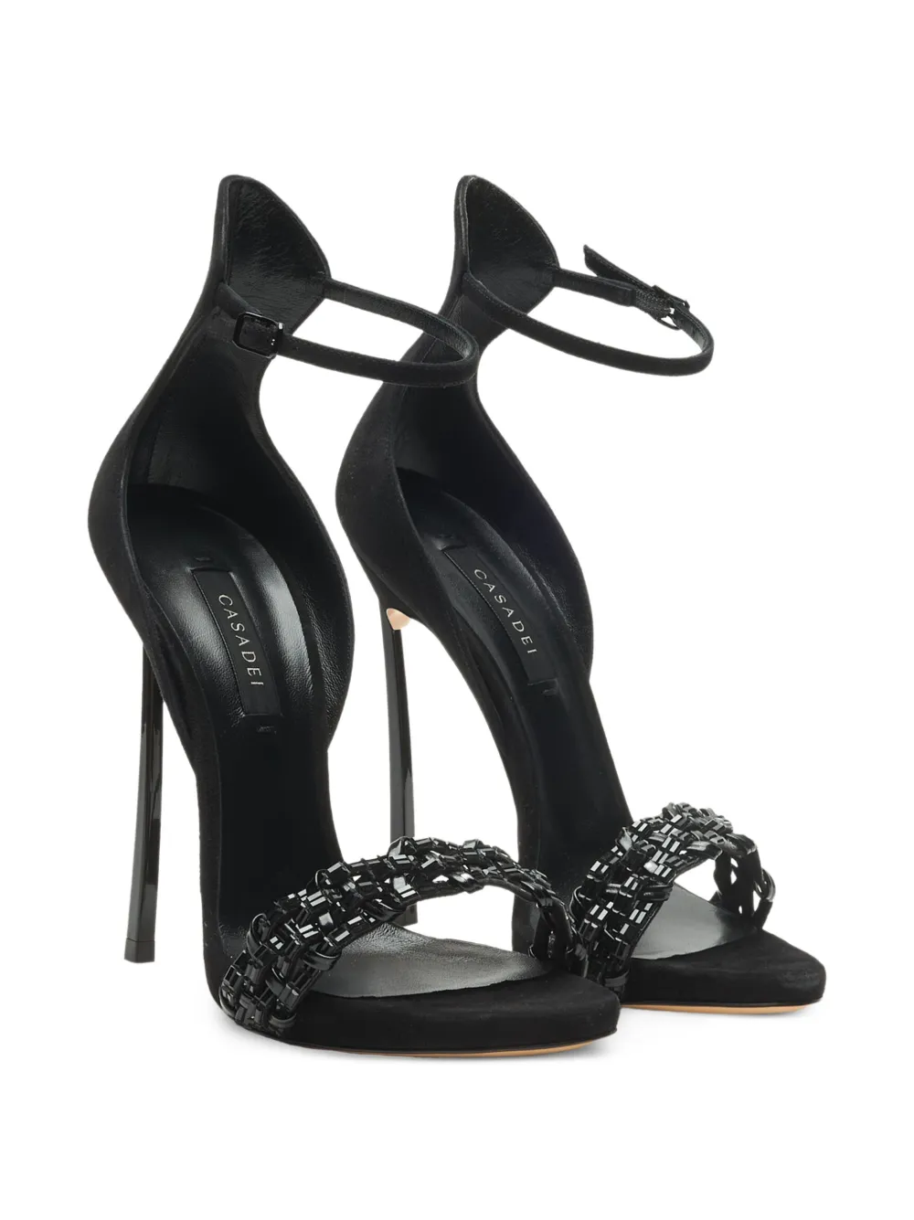 Casadei Cappa Blade Godyva sandals Zwart