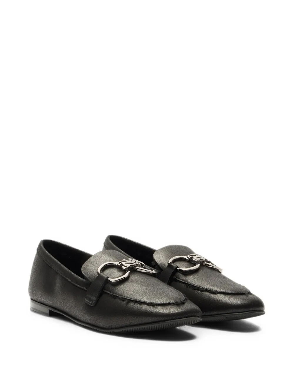Casadei Bufaland chain-detail loafers Zwart