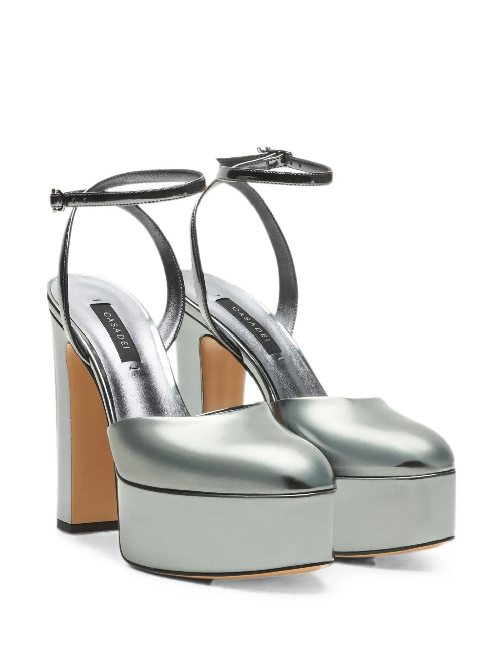 Casadei Patty Platform Interstellar sandals Zilver
