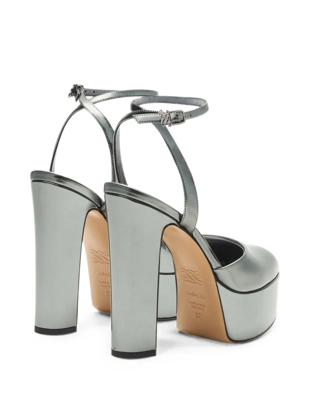 Casadei Patty Platform Interstellar sandals Zilver