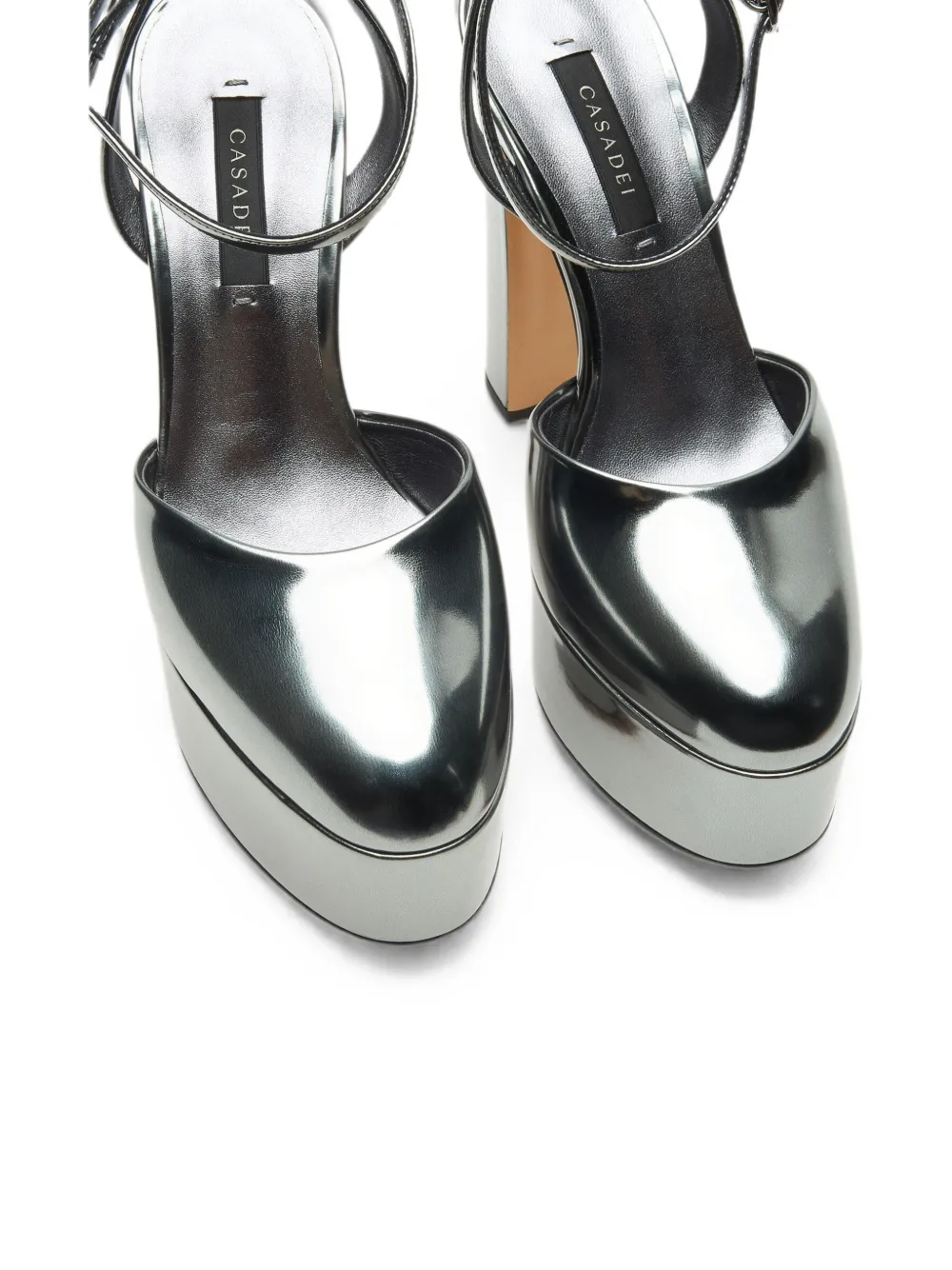 Casadei Patty Platform Interstellar sandals Zilver