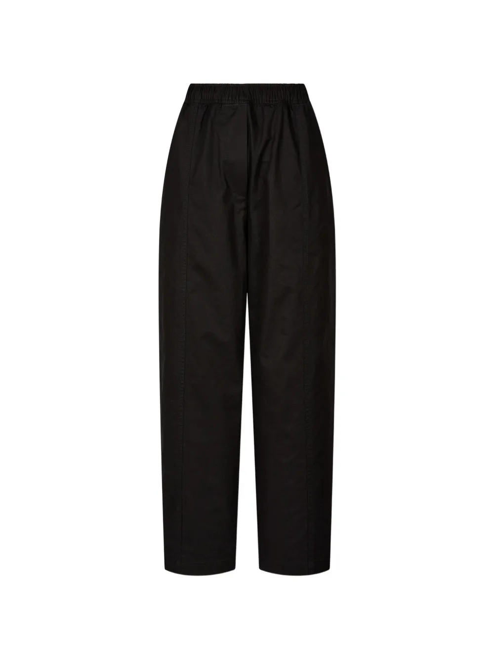 TOMBOY elasticated-waist cotton-twill tapered trousers - Schwarz