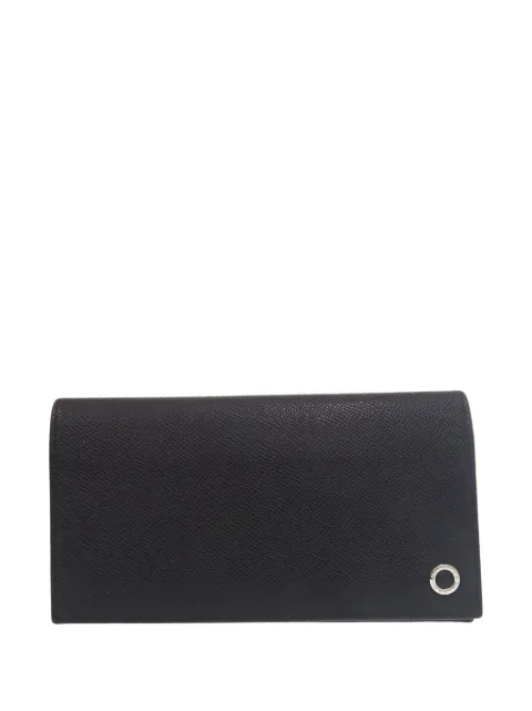 Bvlgari Pre-Owned 2010-2026 Large Grained Calfskin Bvlgari Bvlgari Wallet long wallets