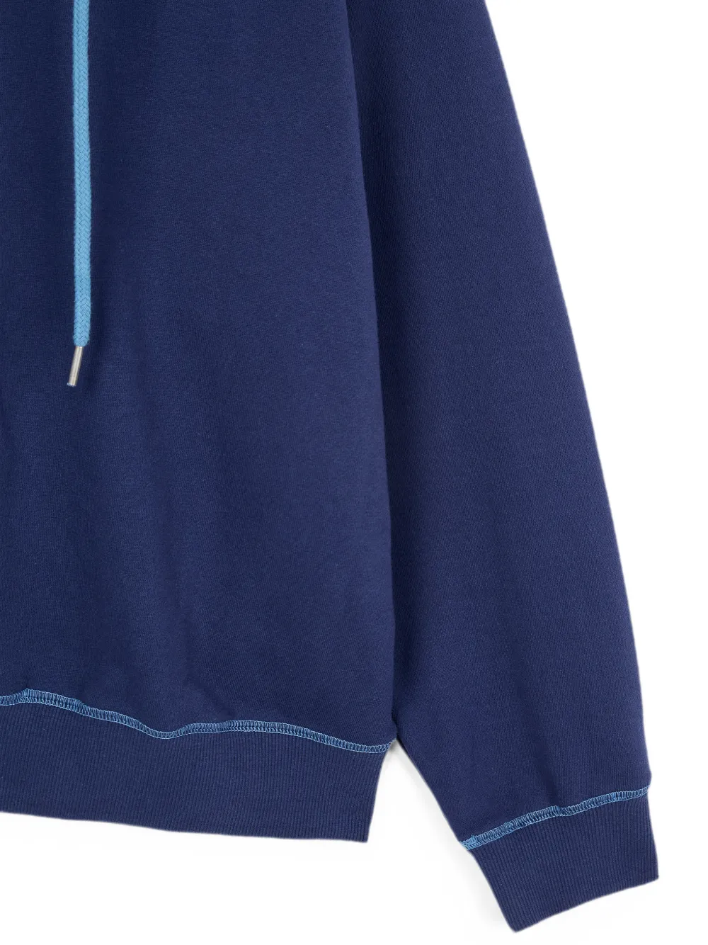 TOMBOY Hoodie met contrasterende capuchon en raglan mouwen Blauw
