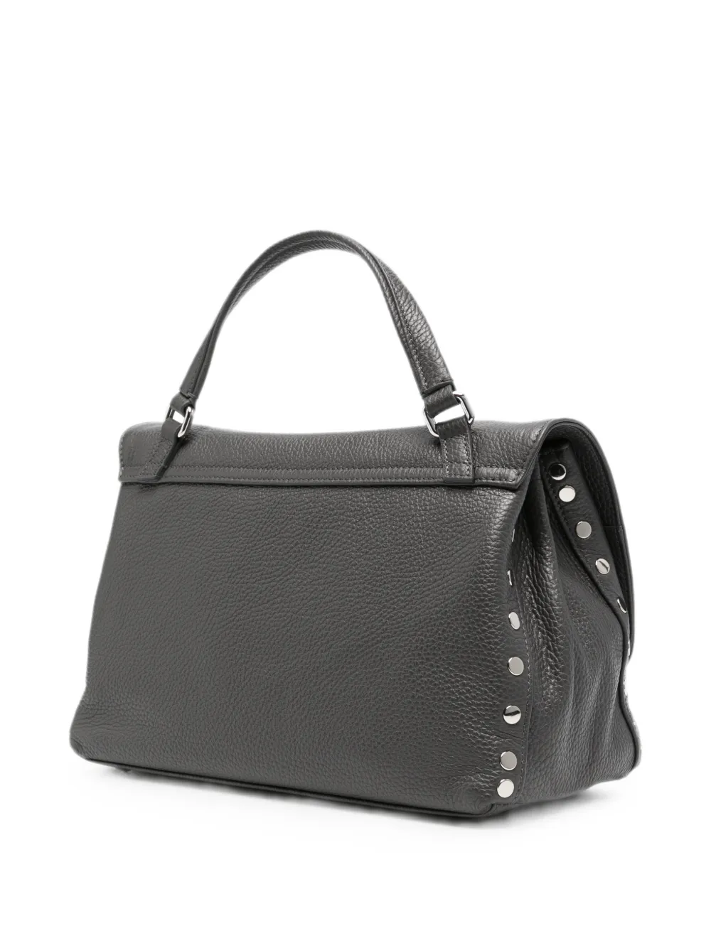 Zanellato Postina leren shopper Grijs