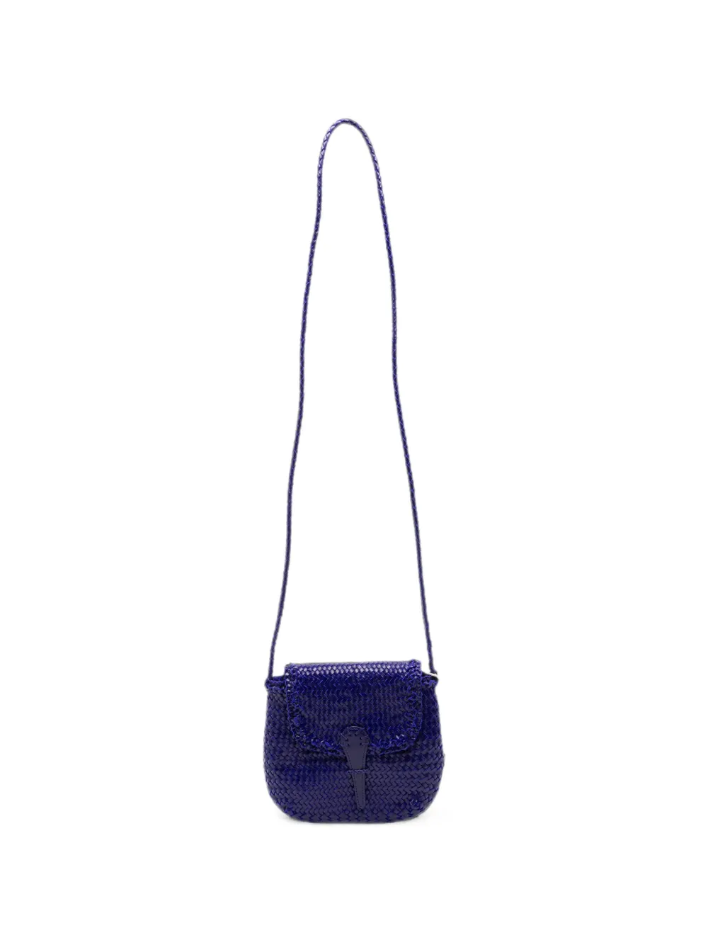 DRAGON DIFFUSION mini City leather crossbody bag - Blu