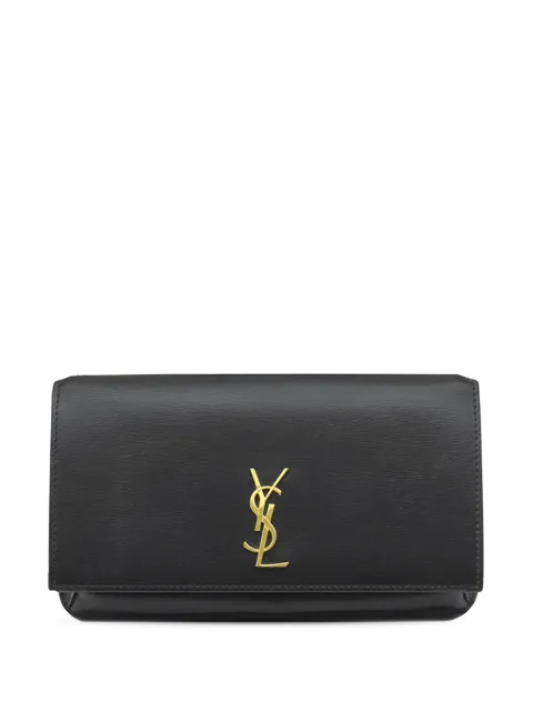 Saint Laurent Pre-Owned 2013-2026 Smooth Calfskin Monogram Cassandre Phone Holder crossbody bag