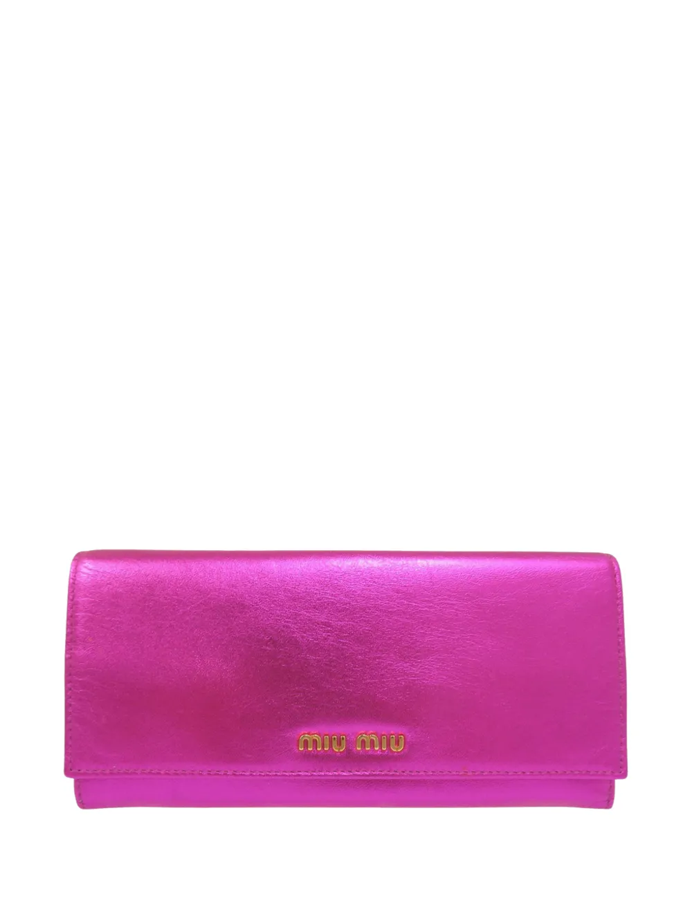 Miu Miu Pre-Owned Portafoglio metallizzato 2010-2020 - Rosa