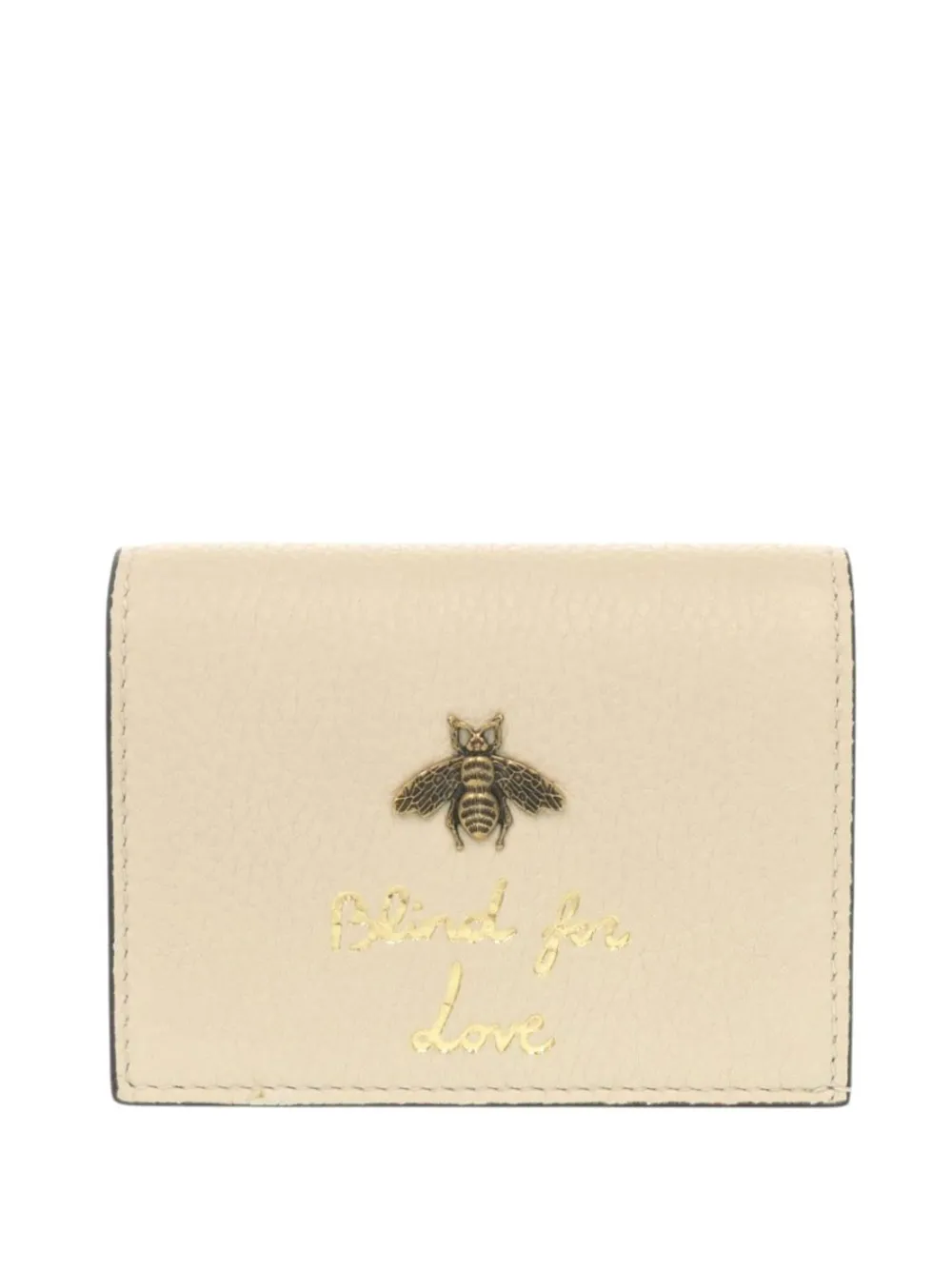Gucci Pre-Owned Portafoglio Blind for Love piccolo in pelle di vitello 2016-2026 - Bianco
