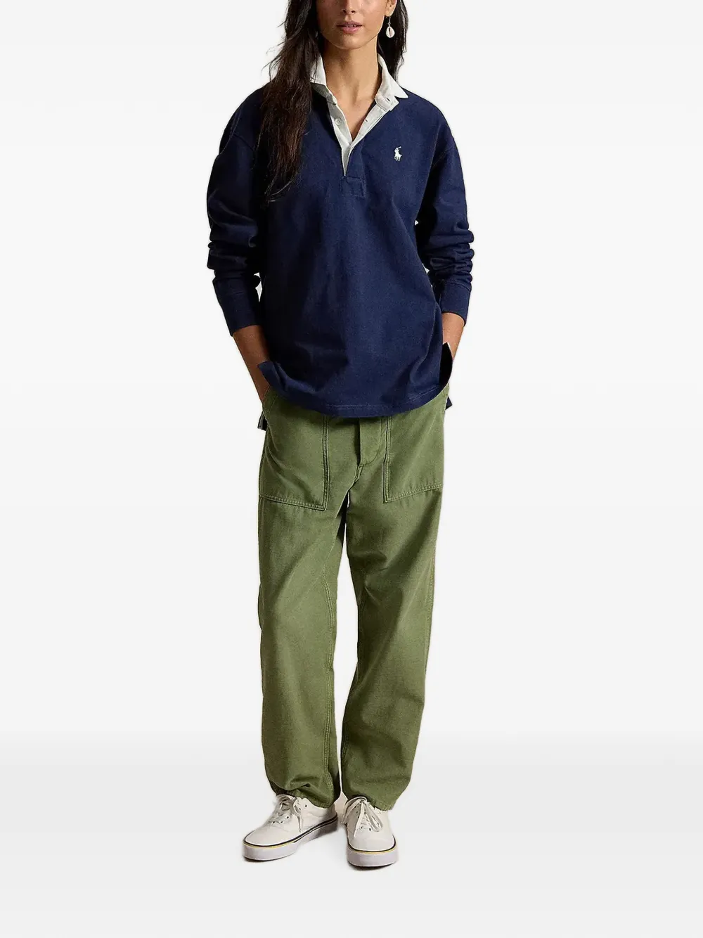 Polo Ralph Lauren Poloshirt met geborduurd logo Blauw