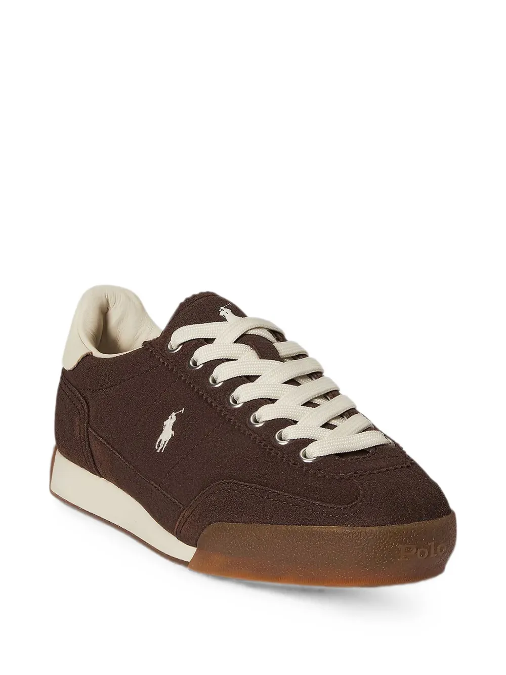 Polo Ralph Lauren Hester logo-embroidered suede sneakers Bruin