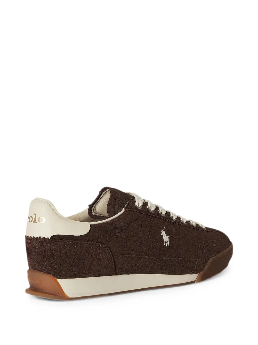 Polo Ralph Lauren Hester logo-embroidered suede sneakers Bruin