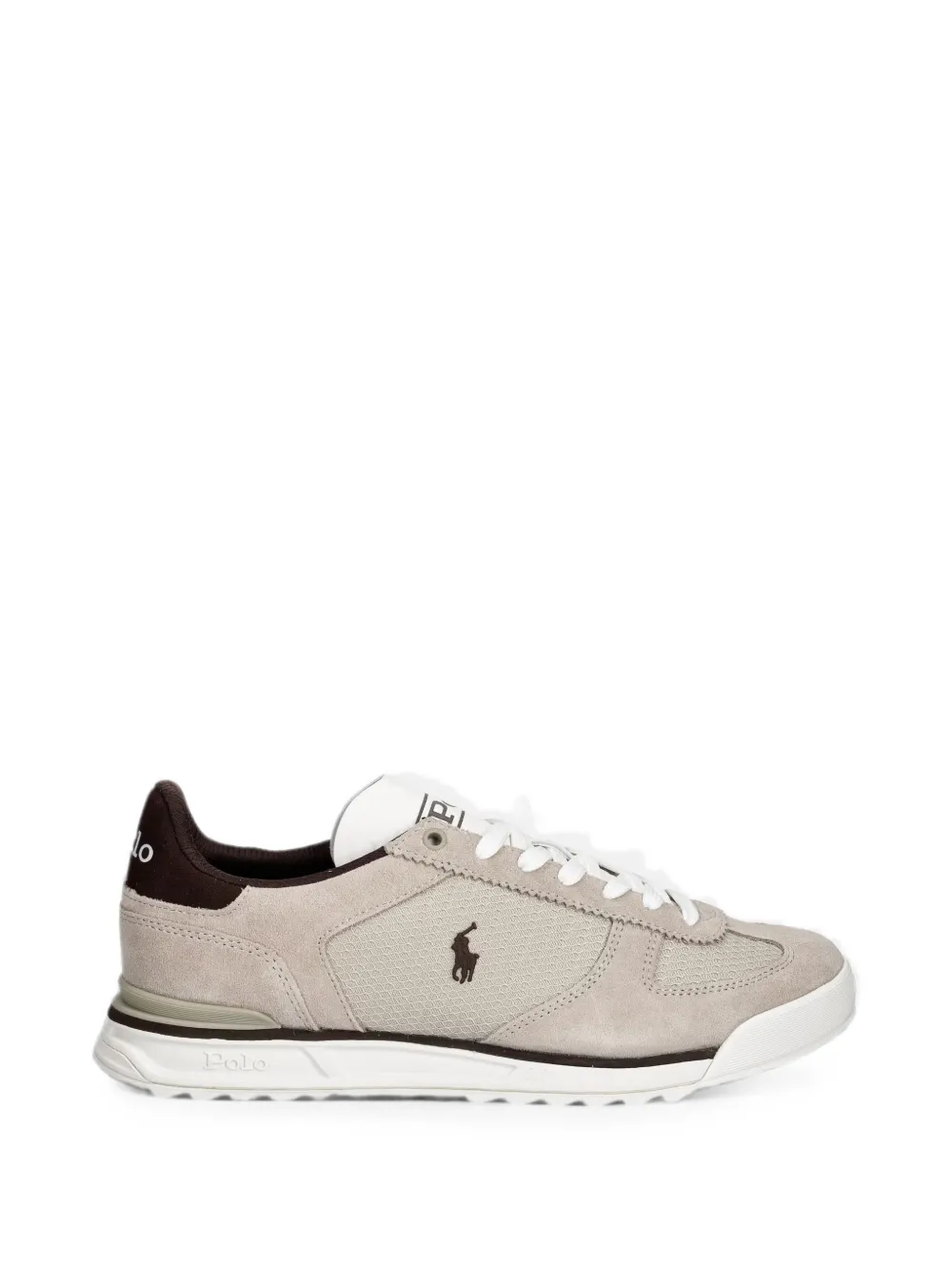 Polo Ralph Lauren logo-embroidered panelled sneakers Beige